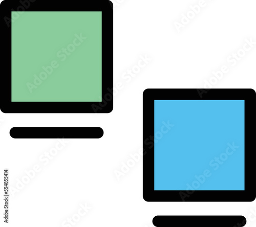 Dual Screen Vector Icon 