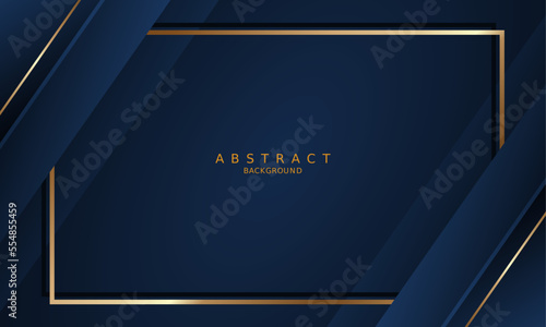 dark blue luxury premium background and gold line.