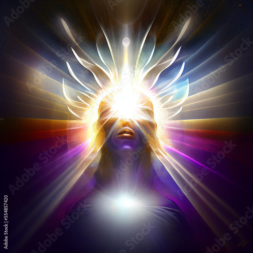 Healing images of awakening, enlightenment and awakening of consciousness. Uplifting portraits of wholeness and contemplation of the GodHead.