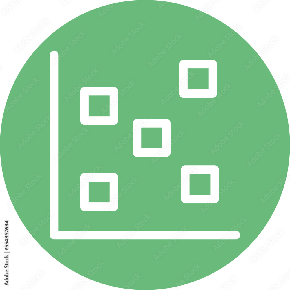 Dots Chart Vector Icon
Dots Chart Vector Icon