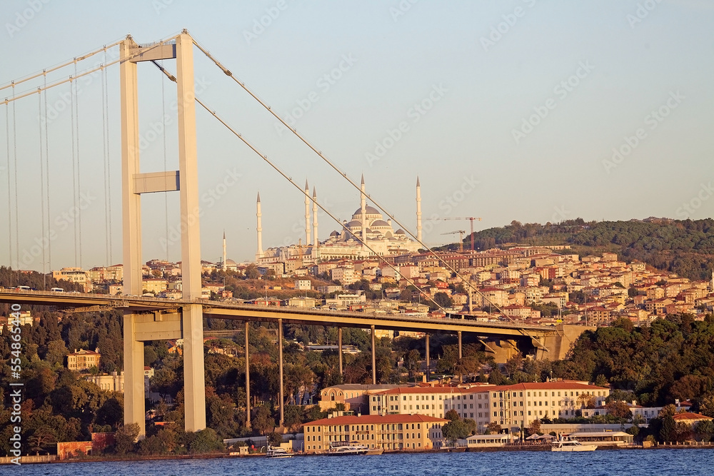 Bosporus Strait in Istanbul, Turkey.