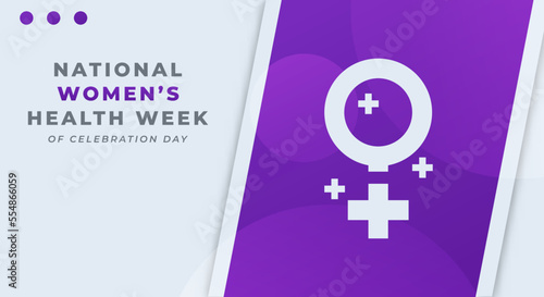 Happy National Women's Health Week Celebration Vector Design Illustration for Background, Poster, Banner, Advertising, Greeting Card