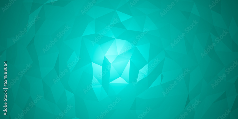 Turquoise polygons background, polygonal abstract wallpaper with geometric shapes and texture patterns color gradient backdrop with copy space for text Turquoise polygons background, polygonal abstract wallpaper with geometric shapes and texture patterns color gradient backdrop with copy space for text
