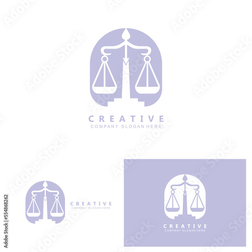 Law Logo, Scales Justice Vector, Design For Pawnshop Brands, Law, Attorney, Financial Institutions