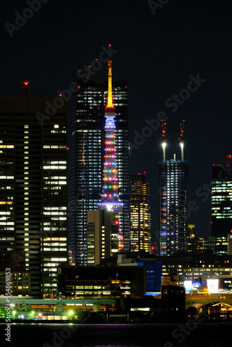 Beautiful night view of Tokyo, Tokyo Tower, Dec 2022