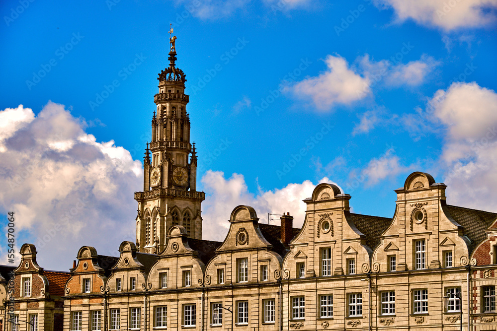 Town Hall and its Belfry in Arras in France