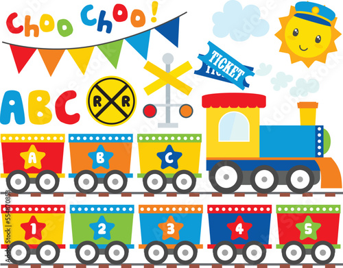 Alphabet Train, Primary Colors