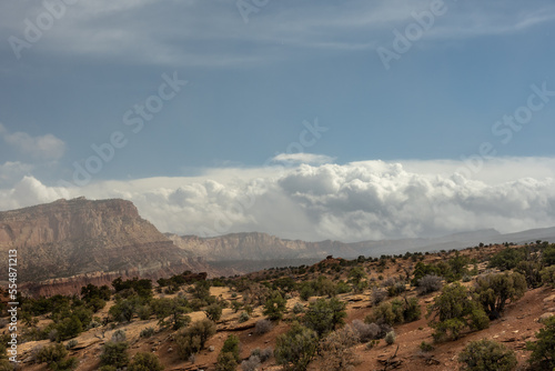 Storm Clouds Build Over Capitol Reef National Park
