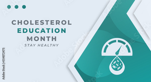 Happy National Cholesterol Education Month Celebration Vector Design Illustration for Background, Poster, Banner, Advertising, Greeting Card