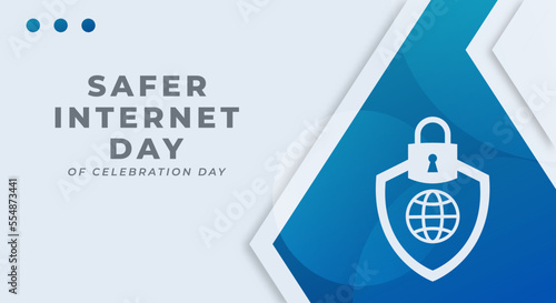 Happy Safer Internet Day Celebration Vector Design Illustration for Background, Poster, Banner, Advertising, Greeting Card