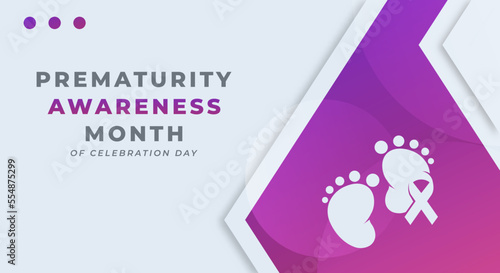 Happy Prematurity Awareness Month Celebration Vector Design Illustration for Background, Poster, Banner, Advertising, Greeting Card