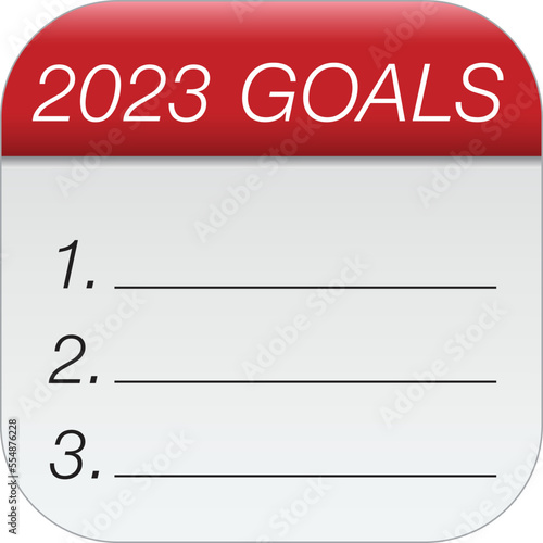 Close up of first day of the year 2023 on calendar. New year is the first day of the year in the Gregorian calendar.