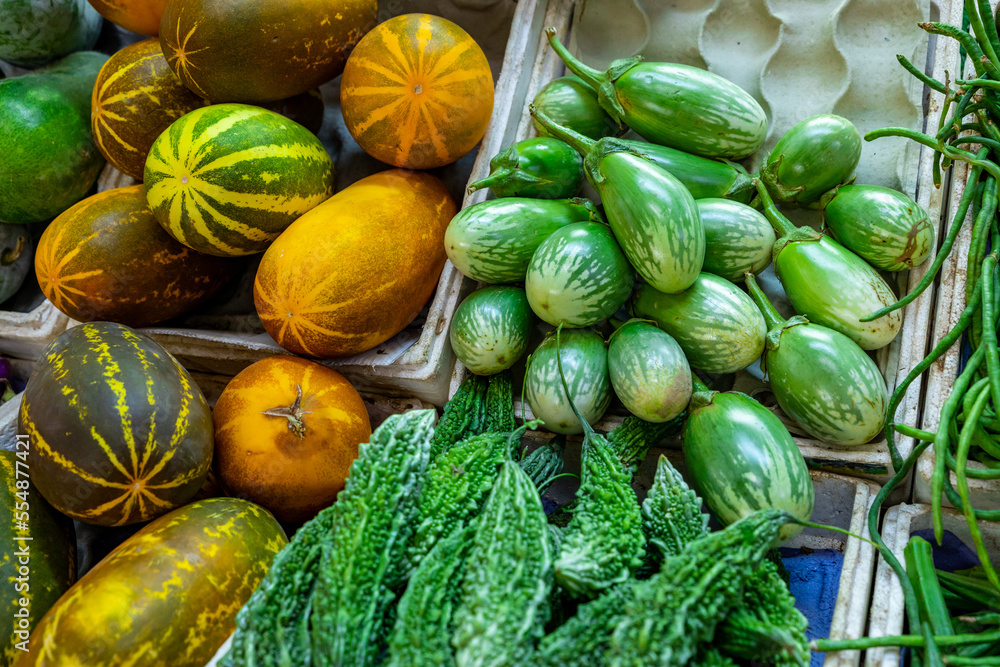 Vegetables at Traditional Local Omani Market.