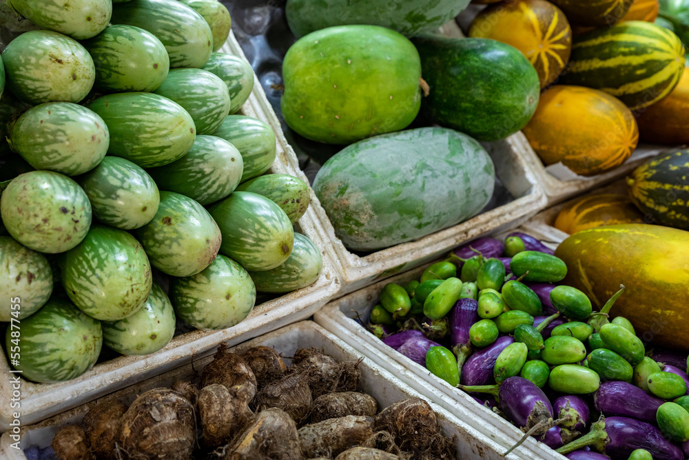 Vegetables at Traditional Local Omani Market.