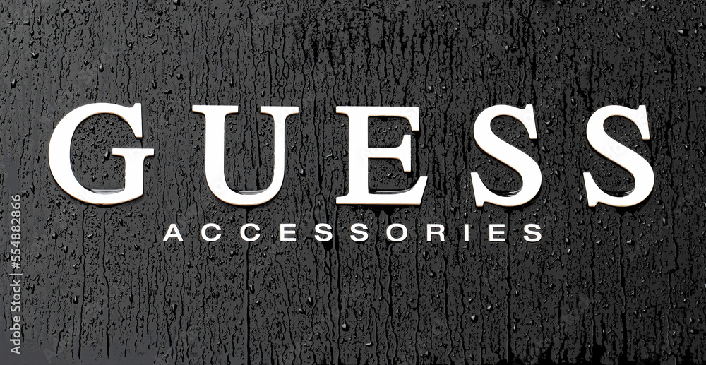 Markenlogo Guess Stock Photo | Adobe Stock