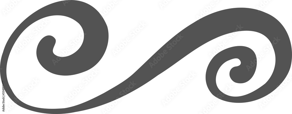 Obraz premium Swash swoop and swish calligraphy sign. Underlines hand drawn stroke. 