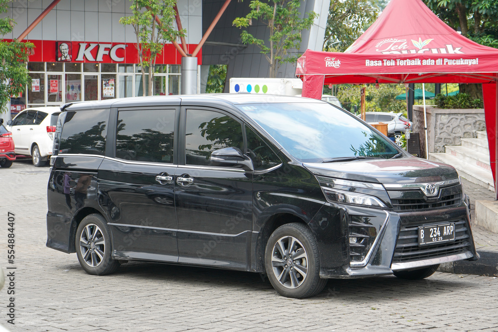 Semarang - March, 2023 : The Toyota Noah or Voxy is a minivan with two ...