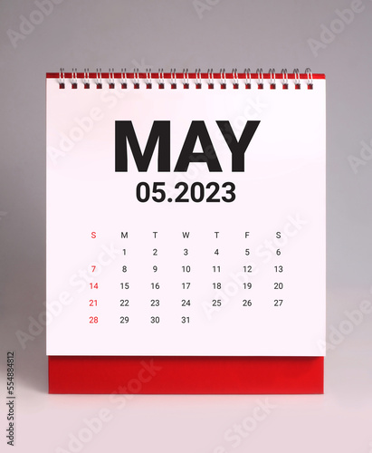 Simple desk calendar 2023 - May