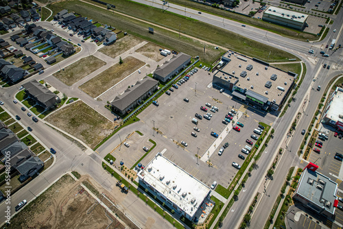 Kensington neighborhood Drone Aerial in Saskatoon, Canada