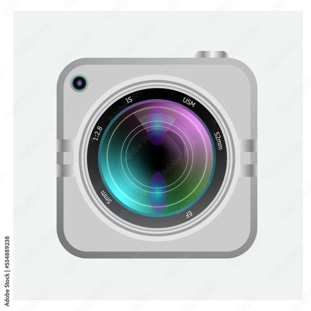 digital camera isolated on gray background digital camera isolated on gray background