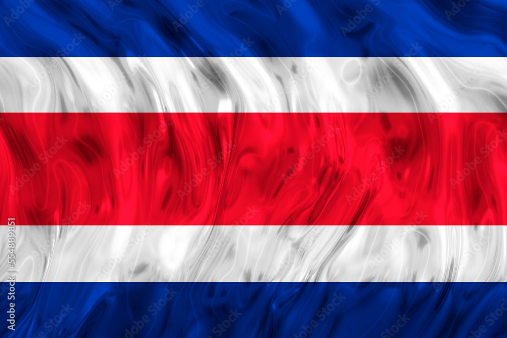 Fototapeta premium National flag of Сosta-rica. Background with flag of Сosta-rica.