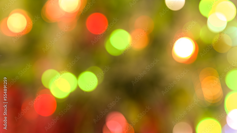 christmas decoration bokeh blurred light