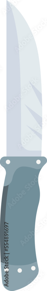 Table ware flat icon Steel knife with plastic handle Table ware flat icon Steel knife with plastic handle