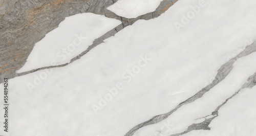 Statuario Marble Texture Background, Natural Polished Carrara Marble Texture For Abstract Home Decoration Used Ceramic Wall Tiles And Floor Tiles Surface.