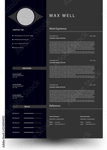 cv template design