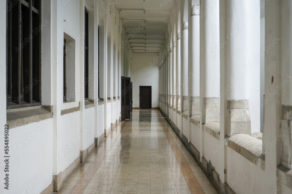 Lawang Sewu is a historic building in Indonesia located in Semarang City, Central Java. The local people call it Lawang Sewu because the building has so many doors and windows. Wood, wooden furniture.