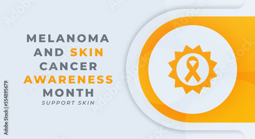 Happy Melanoma and Skin Cancer Awareness Month Celebration Vector Design Illustration for Background, Poster, Banner, Advertising, Greeting Card