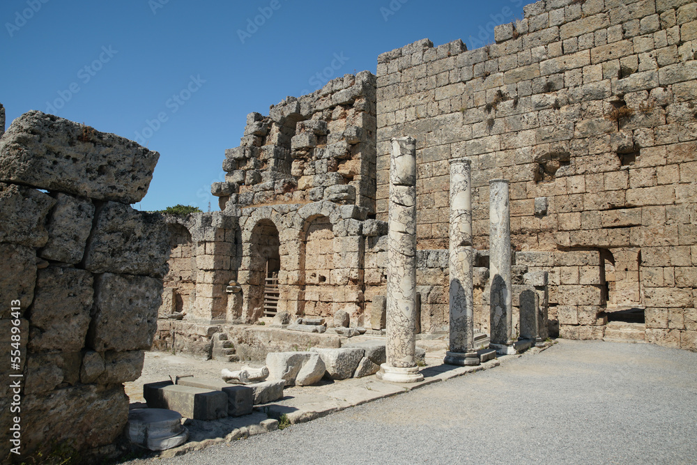 Bath in Perge Ancient City in Antalya, Turkiye