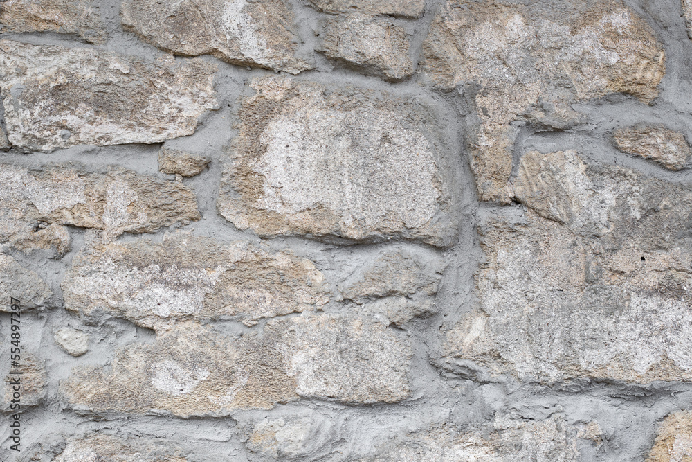 wall of stones, texture of shell rock wall of stones, texture of shell rock