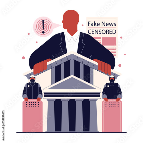 Authoritarianism, authoritarian political regime. Political system with