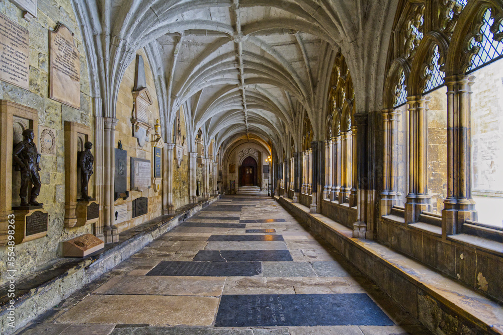 Westminster Abbey corridor the Collegiate Church of Saint Peter at Westminster London, Europe