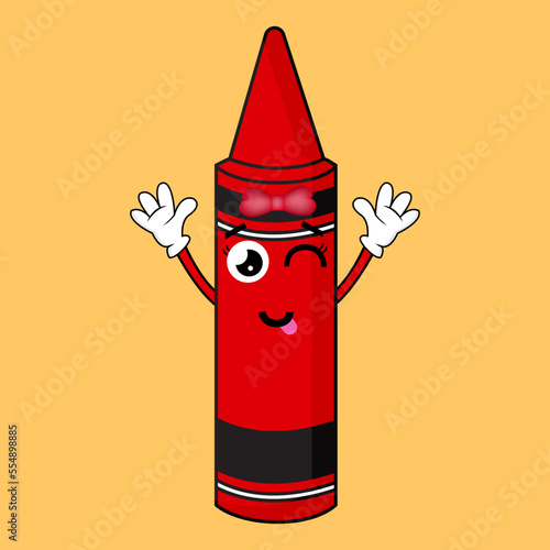 Vactor Illustration cute Crayon Character