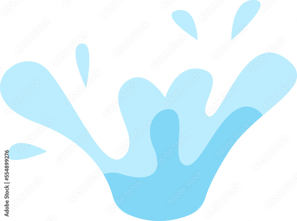 Water splash flat icon Tropical ecosystem Water splash flat icon Tropical ecosystem