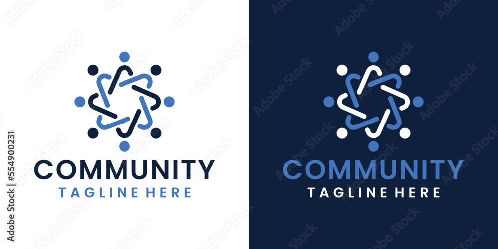 community people logo design inspirations