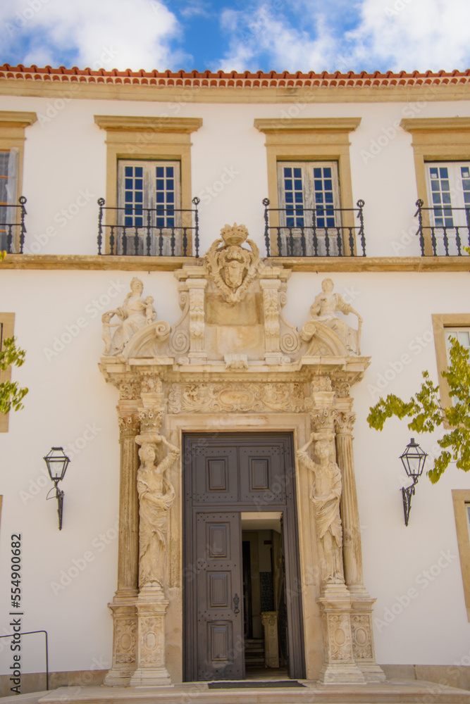 Naklejka premium Architectural detail of the University of the city of Coimbra in Portugal