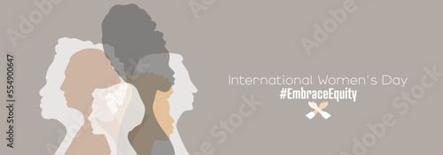 International Women's Day banner. #EmbraceEquity