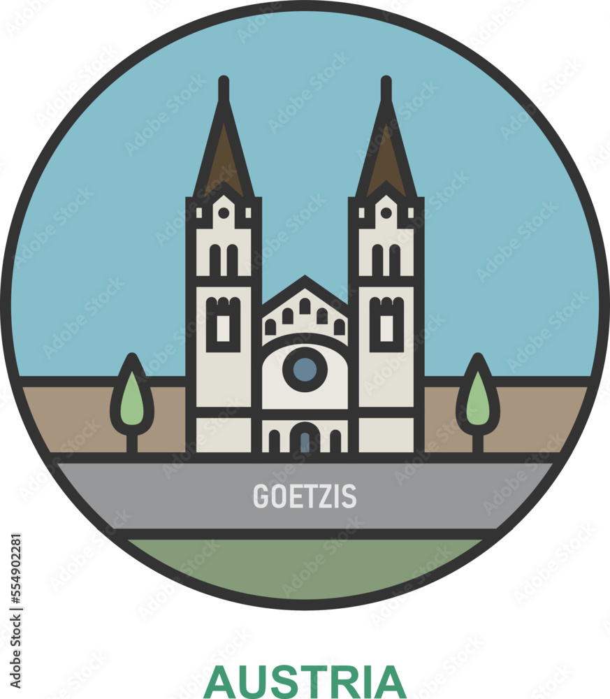 Goetzic. Cities and towns in Austria