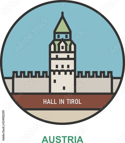 Hall In Tirol. Cities and towns in Austria