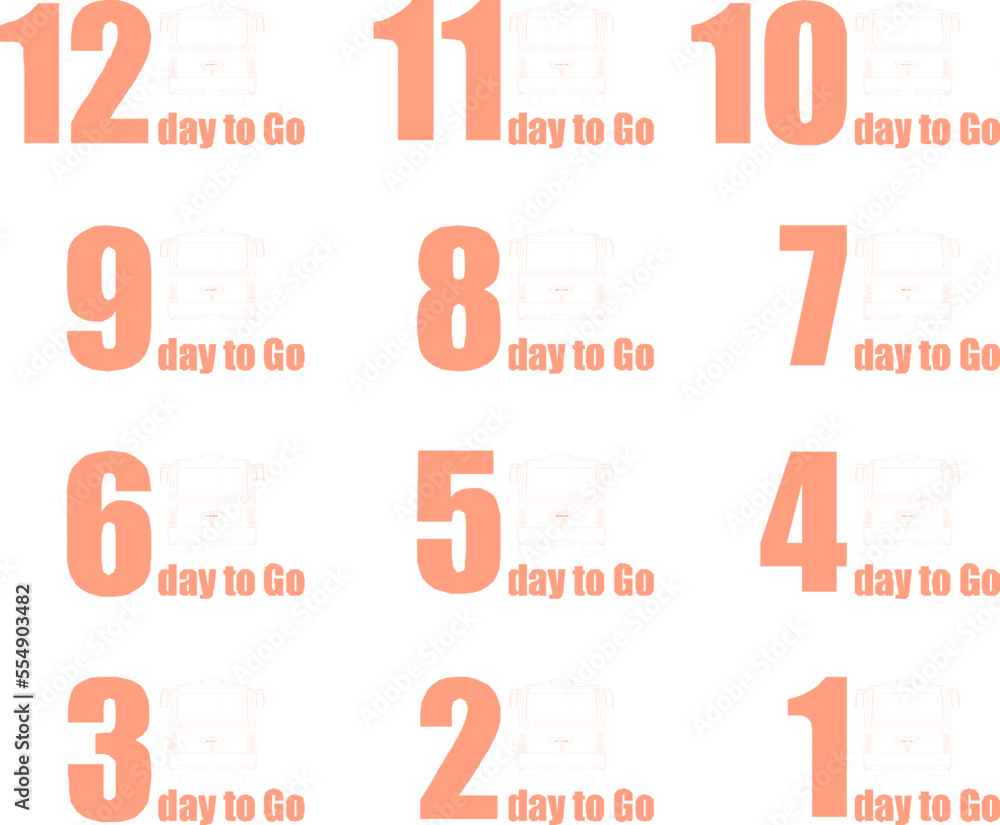 sweet bus pattern countdown design image sweet bus pattern countdown design image
