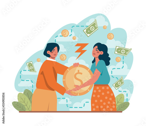 Contest. Rivalry or challenge concept. Business or interpersonal