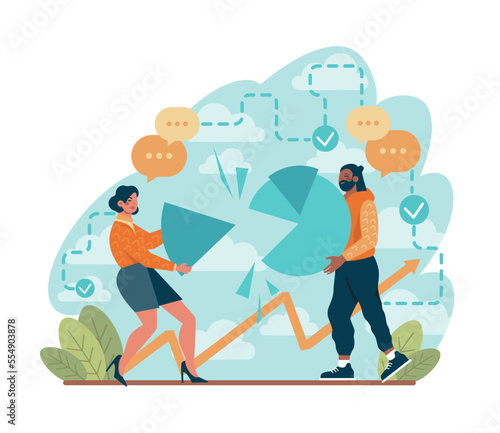 Contest. Rivalry or challenge concept. Business or interpersonal