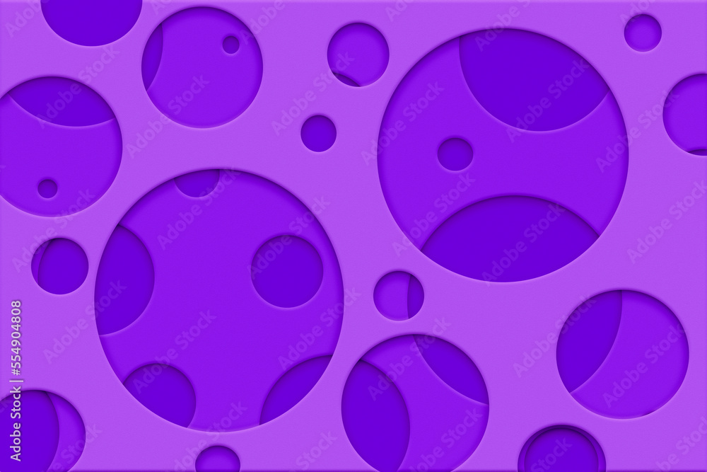 3d purple circle wall with random hole pattern decoration 3d purple circle wall with random hole pattern decoration