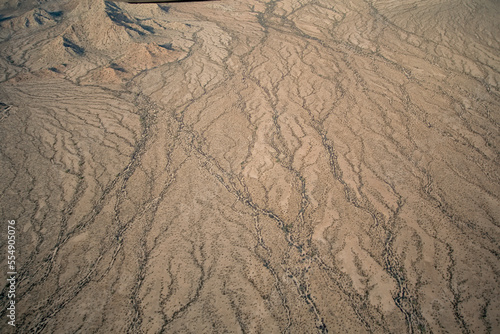 Aerial view of desolate Cabeza Prieta National Wildlife Refuge, Arizona, USA; Arizona, United States of America photo