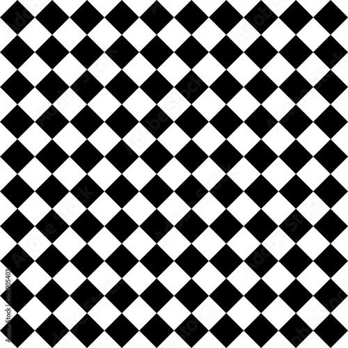Black  and white seamless chessboard  pattern background.