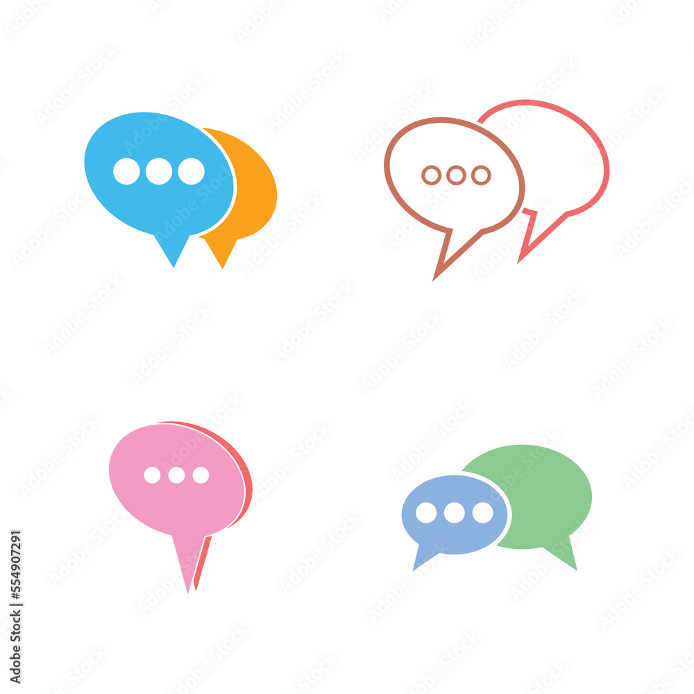 Speech bubble Logo template vector illustration Speech bubble Logo template vector illustration