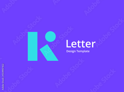 Letter K logo icon design template elements